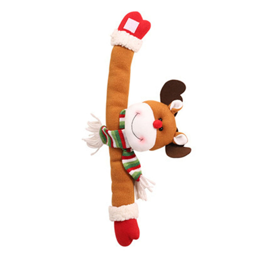Cute Curtain Tiebacks Clip Decorative Cartoon Window Drapery Ties for Holiday Bedroom Living Room Reindeer Version