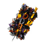 Spooky Wreath for Door Decoration Funny Pumpkin Spiderweb Hanging Hook Spooky Wreath Ornament