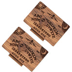 Miniature Wooden Ouija Board with Drawer Heart Pattern Functional Spirit Board Decoration for Home 2pcs