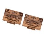 Miniature Wooden Ouija Board with Drawer Heart Pattern Functional Spirit Board Decoration for Home 2pcs
