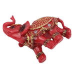 Elephant Statue Wealth Lucky Feng Shui Elephant Figurine Home Decor House Warming Present TV Cabinet Entryway Decoration Red S