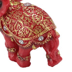 Elephant Statue Wealth Lucky Feng Shui Elephant Figurine Home Decor House Warming Present TV Cabinet Entryway Decoration Red S