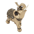 Elephant Statue Gold Good Luck Wealth Resin Elephant Sculpture for TV Cabinet Entryway Home Decoration L