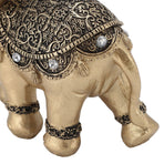 Elephant Statue Gold Good Luck Wealth Resin Elephant Sculpture for TV Cabinet Entryway Home Decoration L
