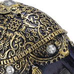 Elephant Figurine Resin Feng Shui Wealth Lucky Elephant Statue Decorative Ornament for Home Housewarming Gift Blue L