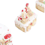Xmas Train Three Part Resin Creative Cute Fade Resistant Xmas Train Figurine for Decoration
