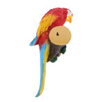 Parrot Sculpture Decoration Indoor Outdoor Resin Macaw Statue Figurine Garden Art Right Red