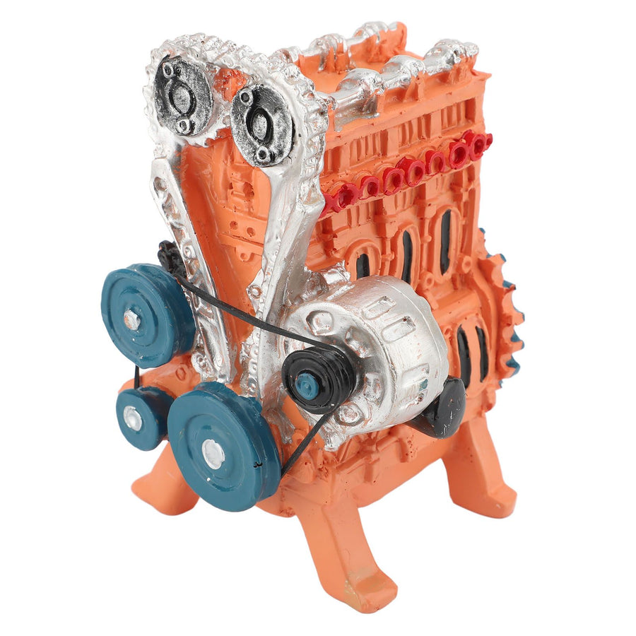 Car Engine Model Resin 8 Cylinder Car Engine Model Desktop Display Ornament Home Decoration for Teens Adults