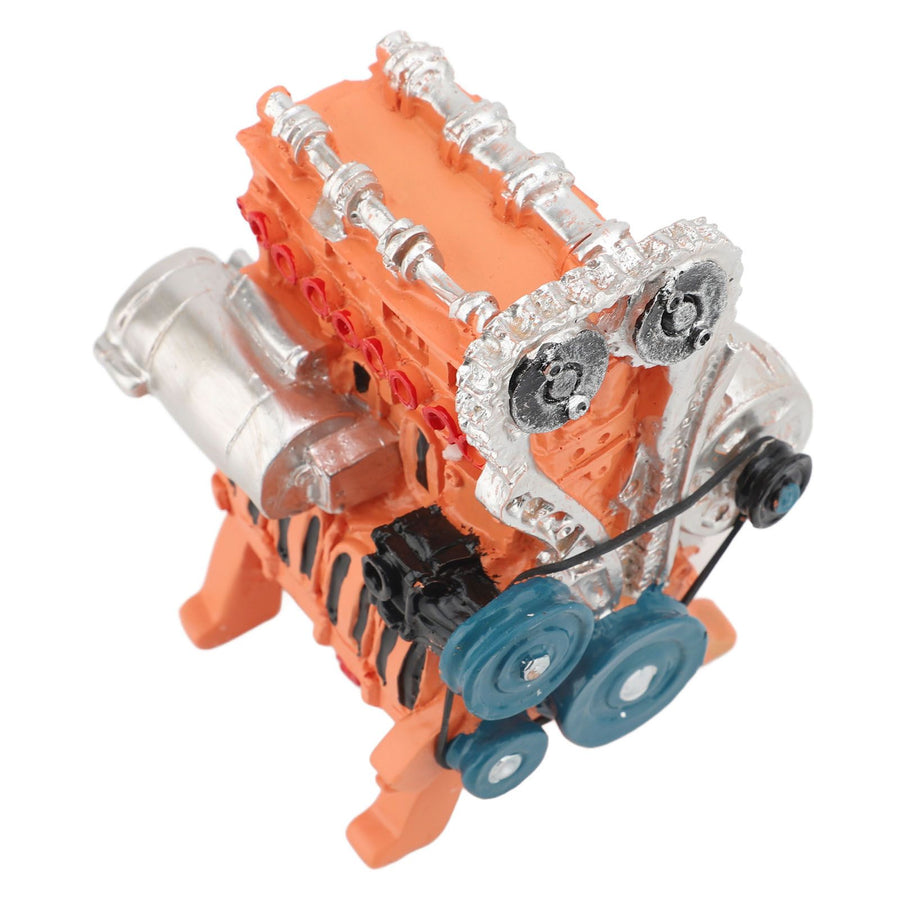 Car Engine Model Resin 8 Cylinder Car Engine Model Desktop Display Ornament Home Decoration for Teens Adults
