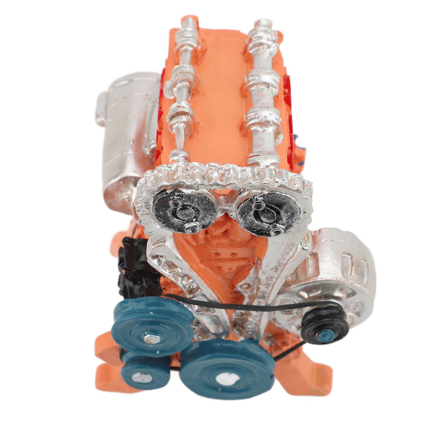 Car Engine Model Resin 8 Cylinder Car Engine Model Desktop Display Ornament Home Decoration for Teens Adults