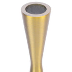 Geometric Candle Holder Aluminum Gold Taper Candlestick Holder Decor for 3cm Candle L 6 X 26.5cm / 2.36 X 10.43in