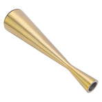 Geometric Candle Holder Aluminum Gold Taper Candlestick Holder Decor for 3cm Candle L 6 X 26.5cm / 2.36 X 10.43in