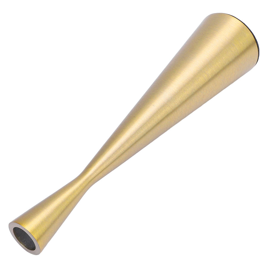 Geometric Candle Holder Aluminum Gold Taper Candlestick Holder Decor for 3cm Candle L 6 X 26.5cm / 2.36 X 10.43in