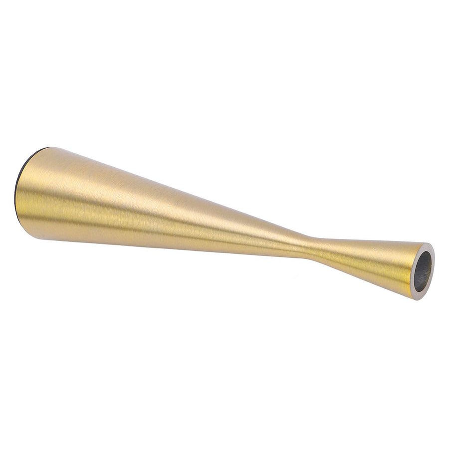 Geometric Candle Holder Aluminum Gold Taper Candlestick Holder Decor for 3cm Candle L 6 X 26.5cm / 2.36 X 10.43in