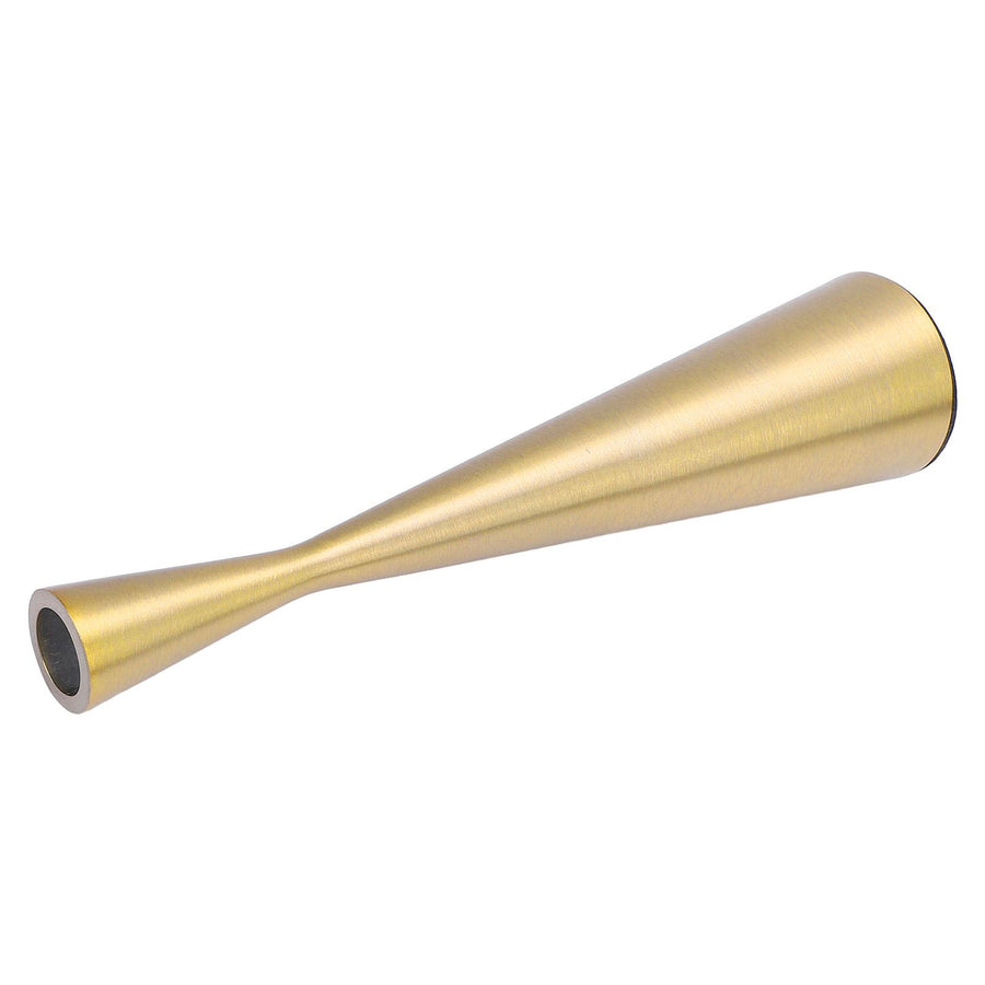Geometric Candle Holder Aluminum Gold Taper Candlestick Holder Decor for 3cm Candle L 6 X 26.5cm / 2.36 X 10.43in