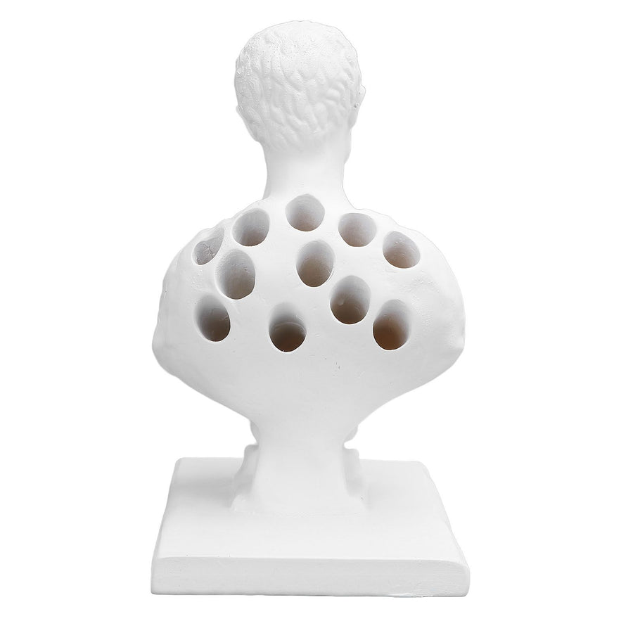 Bust Statue Pen Holder Multi Functional Resin Funny Sculpture Pencil Holder for Office Home