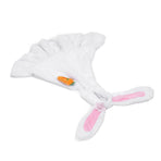 Lawn Goose Clothing Plush Cute Long Ear Easter Bunny Outfit for Goose White Rosy