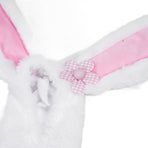 Lawn Goose Clothing Plush Cute Long Ear Easter Bunny Outfit for Goose White Rosy