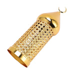 Gold Wind Lamp Handmade Retro Hollow Wind Lamp Iron Lantern for Wedding Party Decoration M
