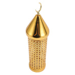 Gold Wind Lamp Handmade Retro Hollow Wind Lamp Iron Lantern for Wedding Party Decoration L