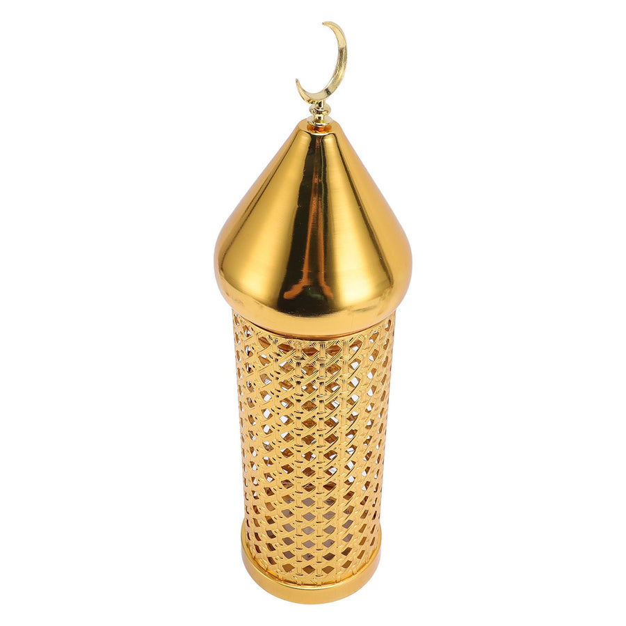 Gold Wind Lamp Handmade Retro Hollow Wind Lamp Iron Lantern for Wedding Party Decoration L