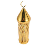 Gold Wind Lamp Handmade Retro Hollow Wind Lamp Iron Lantern for Wedding Party Decoration L