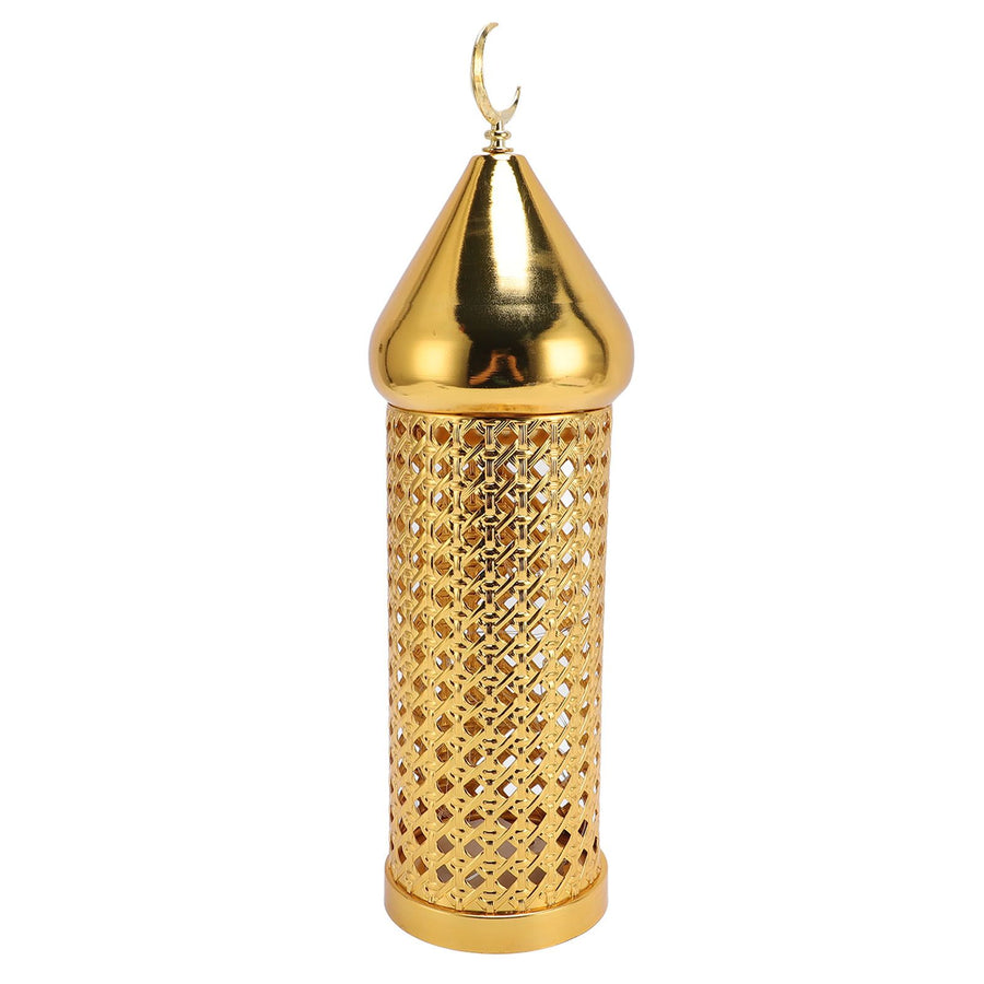 Gold Wind Lamp Handmade Retro Hollow Wind Lamp Iron Lantern for Wedding Party Decoration L