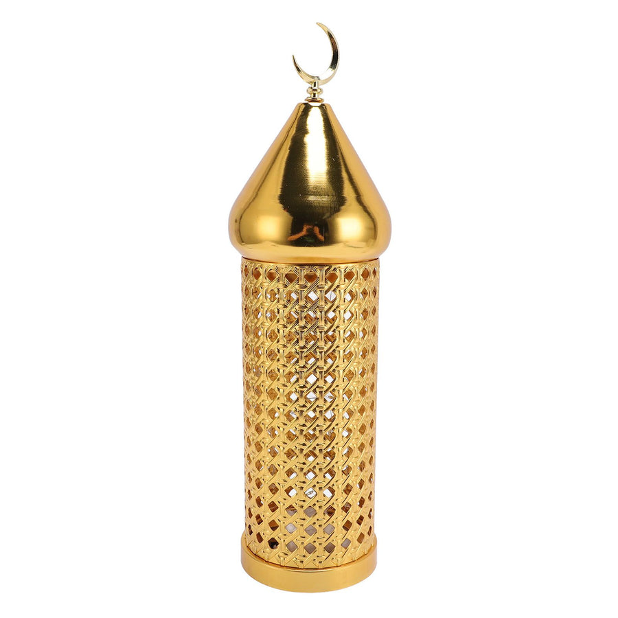 Gold Wind Lamp Handmade Retro Hollow Wind Lamp Iron Lantern for Wedding Party Decoration L