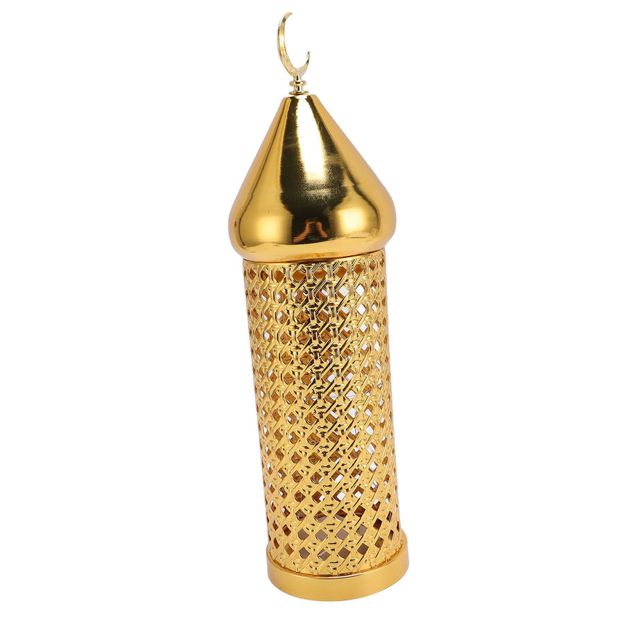 Gold Wind Lamp Handmade Retro Hollow Wind Lamp Iron Lantern for Wedding Party Decoration L