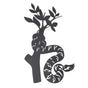 Snake Metal Wall Decor Modern Abstract Wall Art Hanging Decor for Living Room Bedroom Bathroom