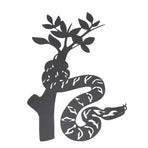 Snake Metal Wall Decor Modern Abstract Wall Art Hanging Decor for Living Room Bedroom Bathroom