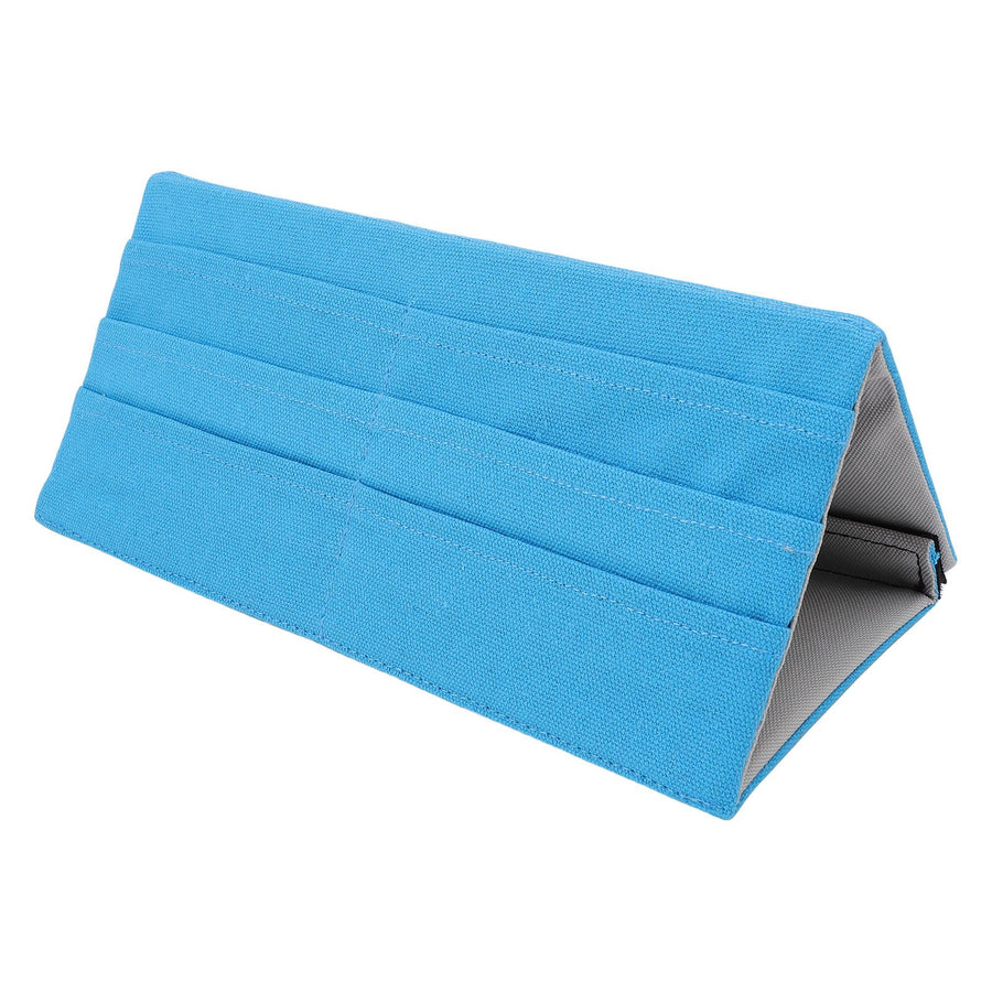 Poker Card Holder Fabric Folding Multi Layered Stylish Game Card Rack Tabletop Stand Blue
