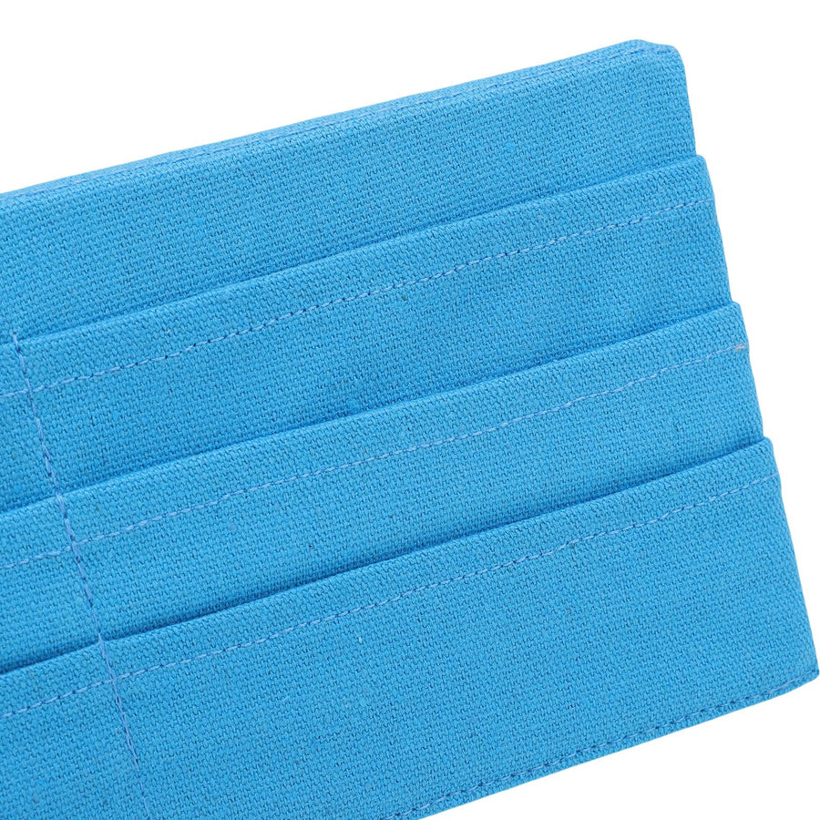 Poker Card Holder Fabric Folding Multi Layered Stylish Game Card Rack Tabletop Stand Blue