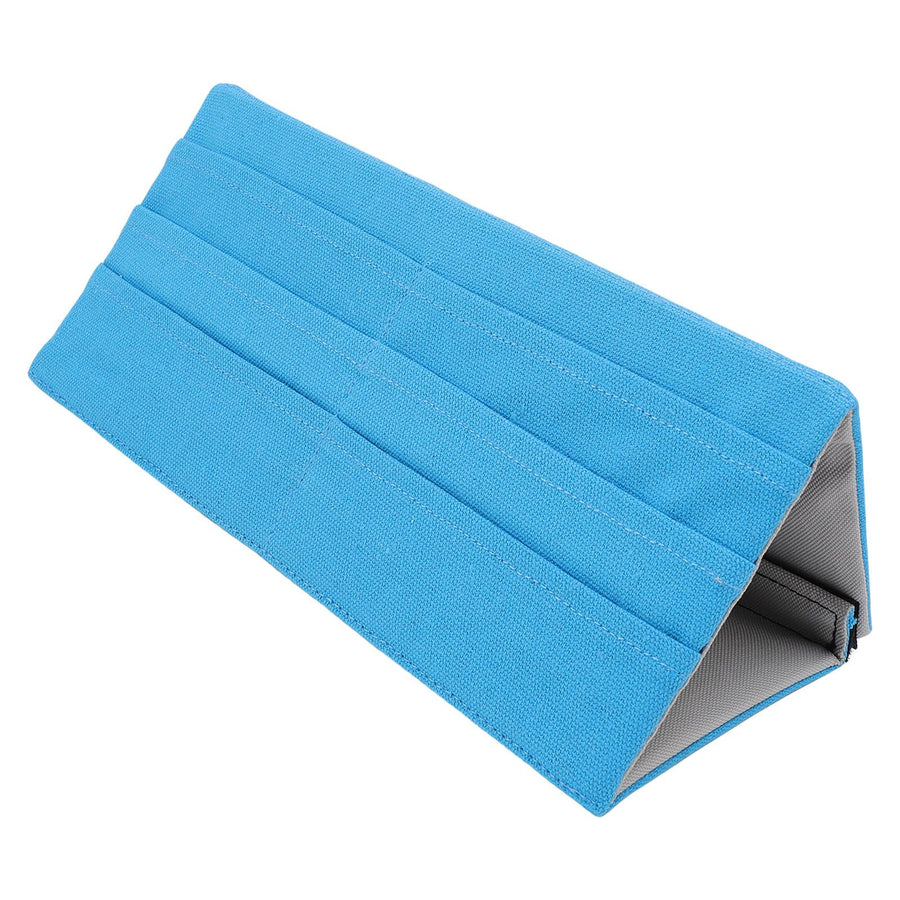 Poker Card Holder Fabric Folding Multi Layered Stylish Game Card Rack Tabletop Stand Blue