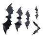 140 Pcs Bats Wall Decor Spooky Black 3D Bat Stickers with Backing Sheets for Home Party