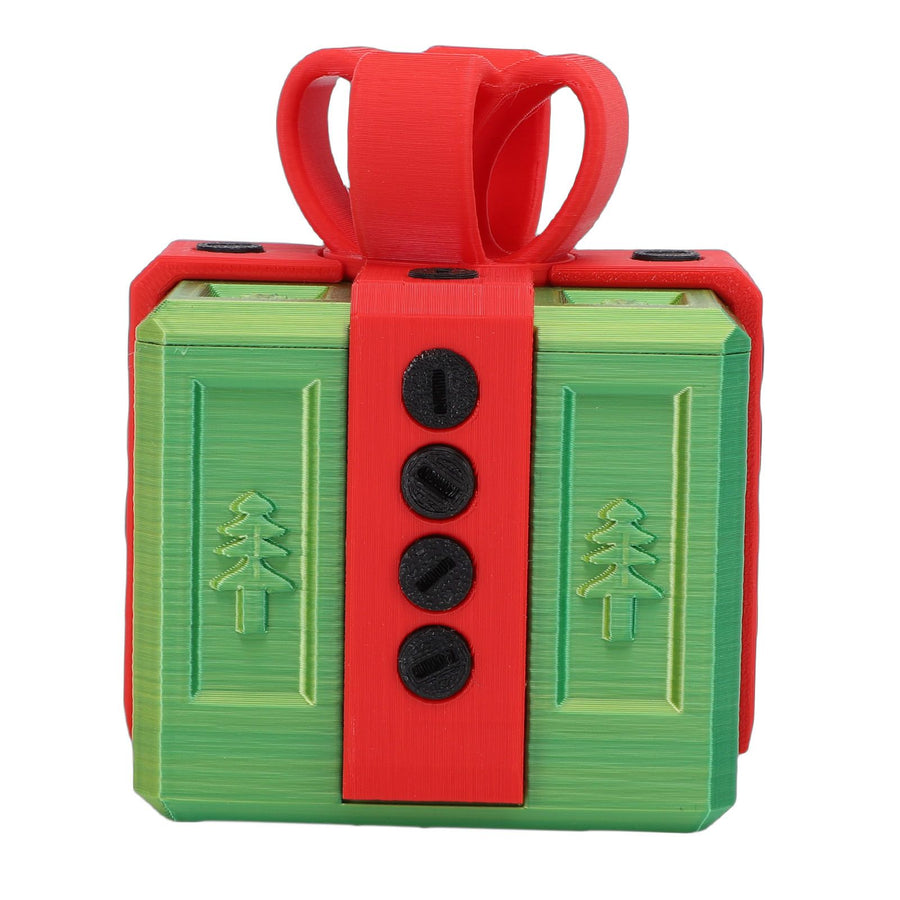 Annoying Nested Screw Gift Box 3D Printed Reusable Funny Prank Gift Box for Birthday Holiday Green Red