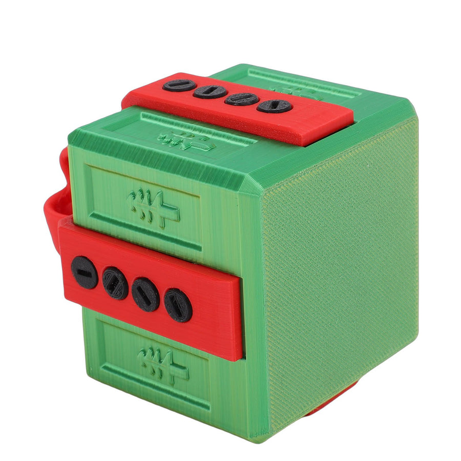 Annoying Nested Screw Gift Box 3D Printed Reusable Funny Prank Gift Box for Birthday Holiday Green Red