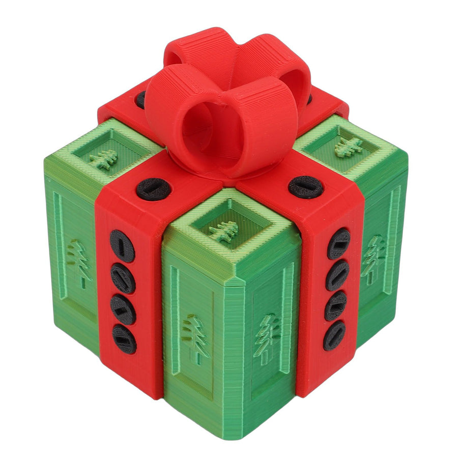 Annoying Nested Screw Gift Box 3D Printed Reusable Funny Prank Gift Box for Birthday Holiday Green Red