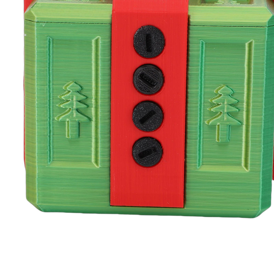 Annoying Nested Screw Gift Box 3D Printed Reusable Funny Prank Gift Box for Birthday Holiday Green Red