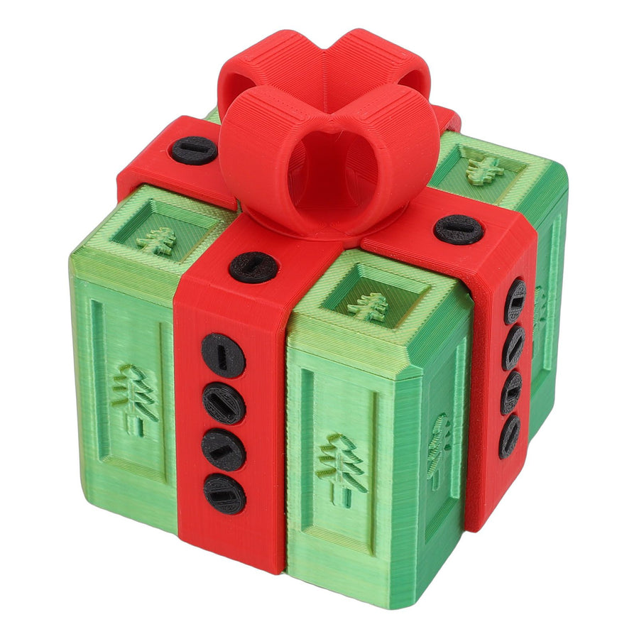 Annoying Nested Screw Gift Box 3D Printed Reusable Funny Prank Gift Box for Birthday Holiday Green Red