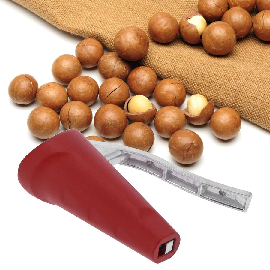 Aluminum Alloy Nut Cracker Durable Walnut Opener Sheller Plier Walnut Tool for Home KitchenRed