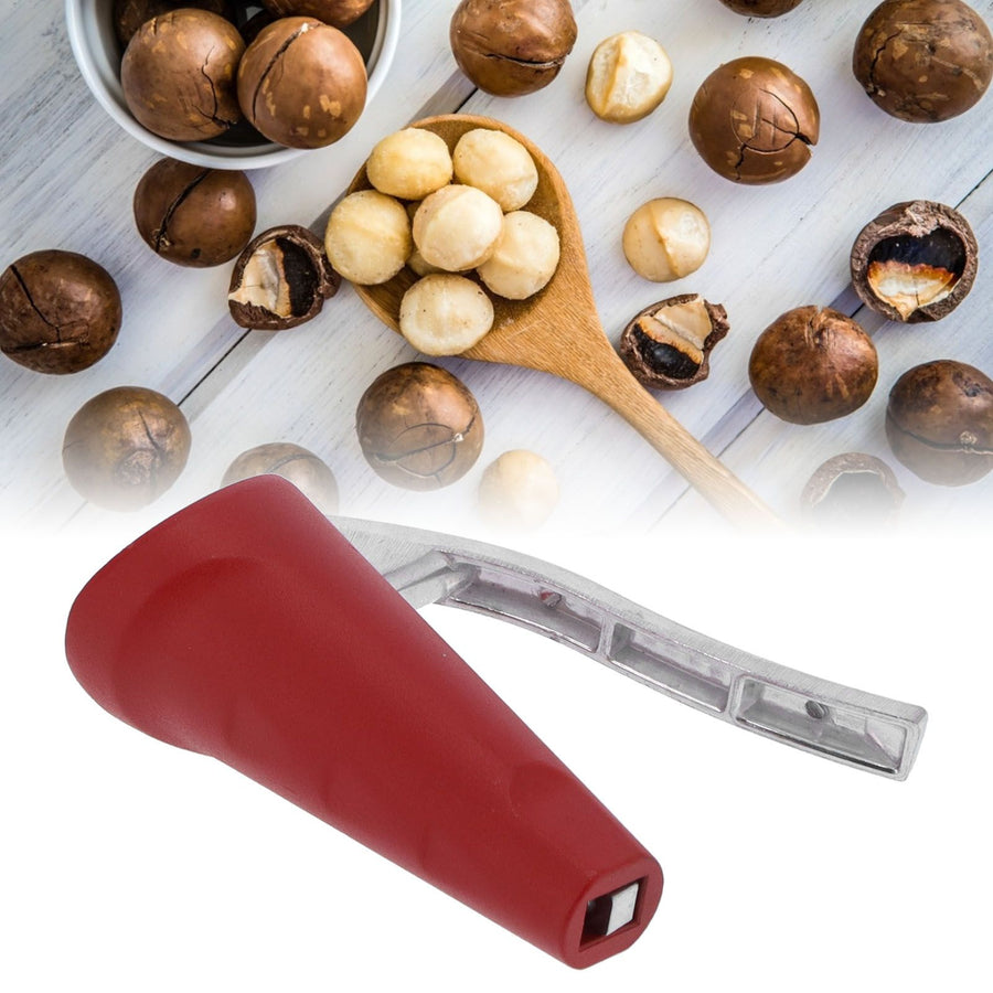 Aluminum Alloy Nut Cracker Durable Walnut Opener Sheller Plier Walnut Tool for Home KitchenRed