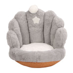 Lumbar Support Seat Cushion Comfortable Thickened Chair Cushion Home Backrest Cushion for Office Grey