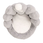 Lumbar Support Seat Cushion Comfortable Thickened Chair Cushion Home Backrest Cushion for Office Grey