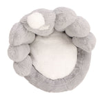 Lumbar Support Seat Cushion Comfortable Thickened Chair Cushion Home Backrest Cushion for Office Grey