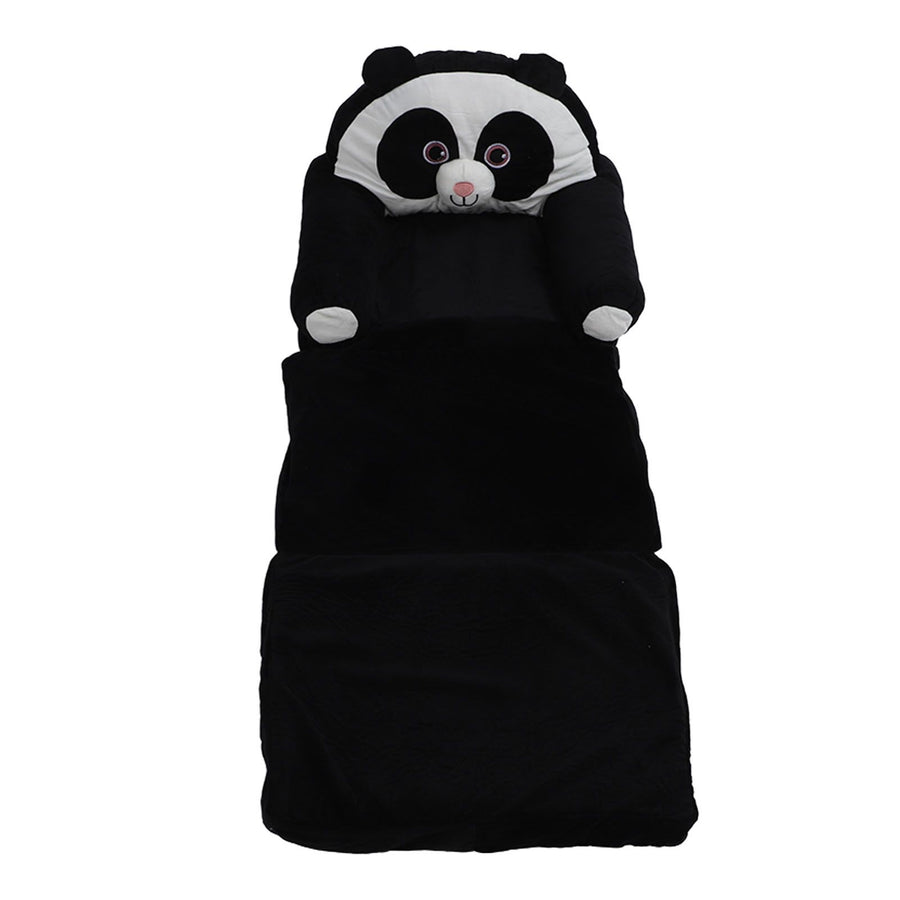 Foldable Kids Sofa Cute Cartoon Design Short Plush Soft Comfortable Portable Children Couch for Home Panda