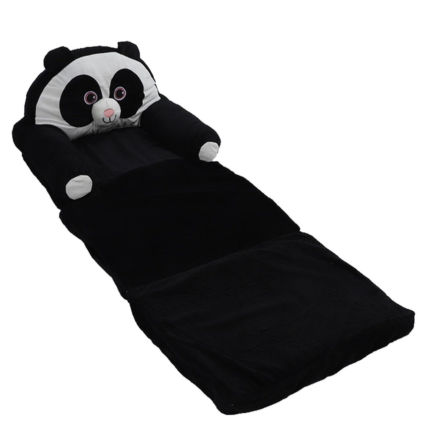Foldable Kids Sofa Cute Cartoon Design Short Plush Soft Comfortable Portable Children Couch for Home Panda