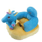 Learning Sitting Chair Prevents Falls Adjustable Angle Portable Safe Super Soft Plush Baby Support Seat Blue Horse