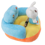 Learning Sitting Chair Prevents Falls Adjustable Angle Portable Safe Super Soft Plush Baby Support Seat Bunny Baby