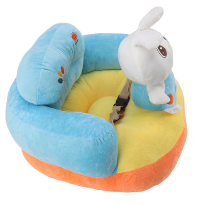 Learning Sitting Chair Prevents Falls Adjustable Angle Portable Safe Super Soft Plush Baby Support Seat Bunny Baby